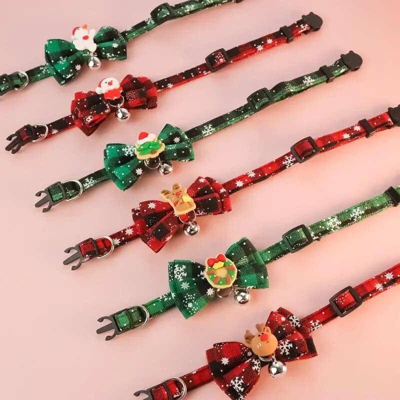 Breakaway Christmas Cat Collars