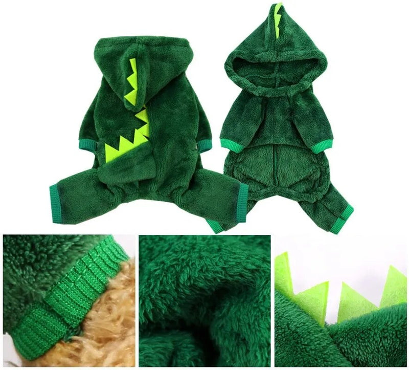 Cat Clothes Puppy Dog Cat Funny Dinosaur Costume