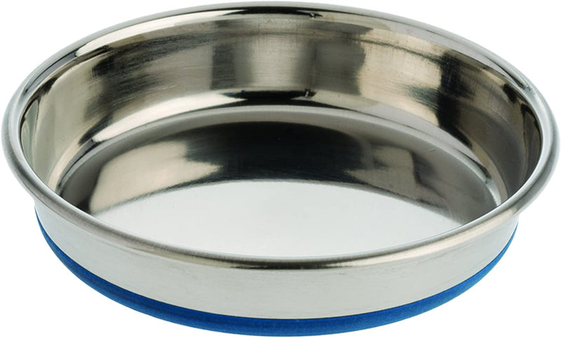 Durapet Stainless Steel Non-Slip (Cat Food Bowl or Water Bowl) (Holds up to 1 Cup of Dry Food or Wet Food) Easy to Clean