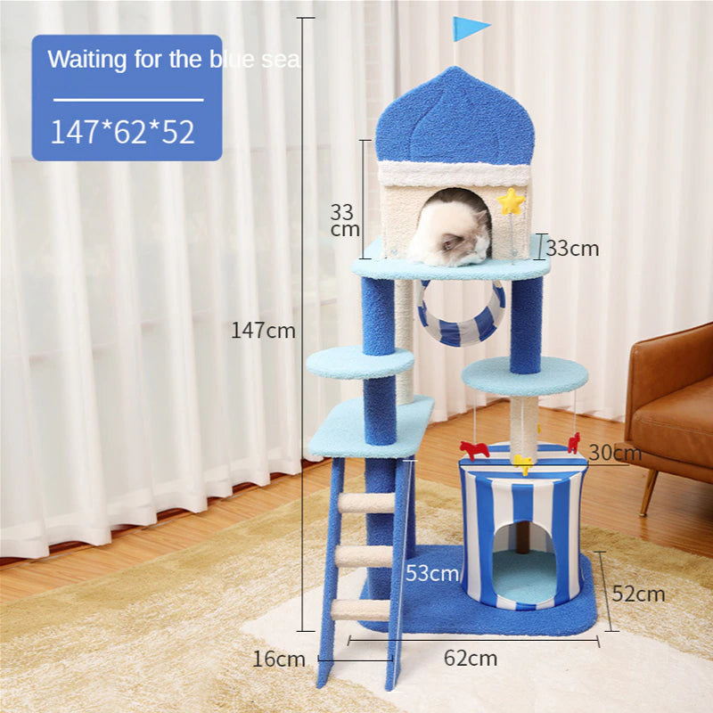 Cat Tree House Cat Tree Tower Condo Cat Tower Cat Climbing Tree Cat Tree with Platform Cat Scratching Post Cat Furniture